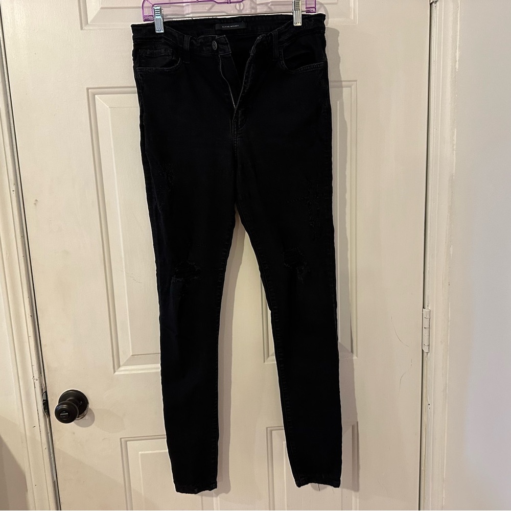 FLYING MONKEY BLACK SKINNY JEANS